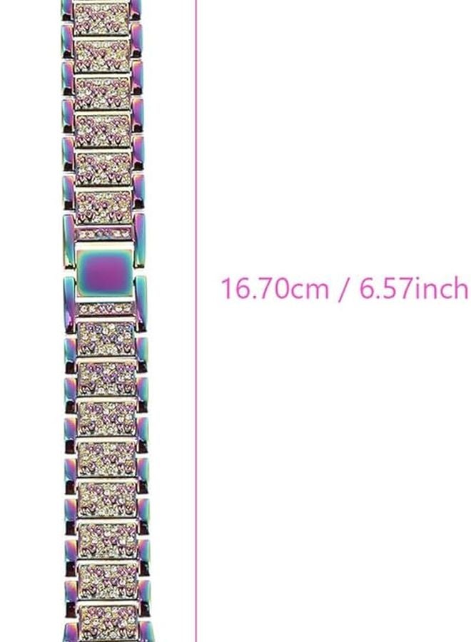 Stainless Steel Rhinestone Watch Band Compatible with Galaxy Watch Stylish Secure Fit - Image 2